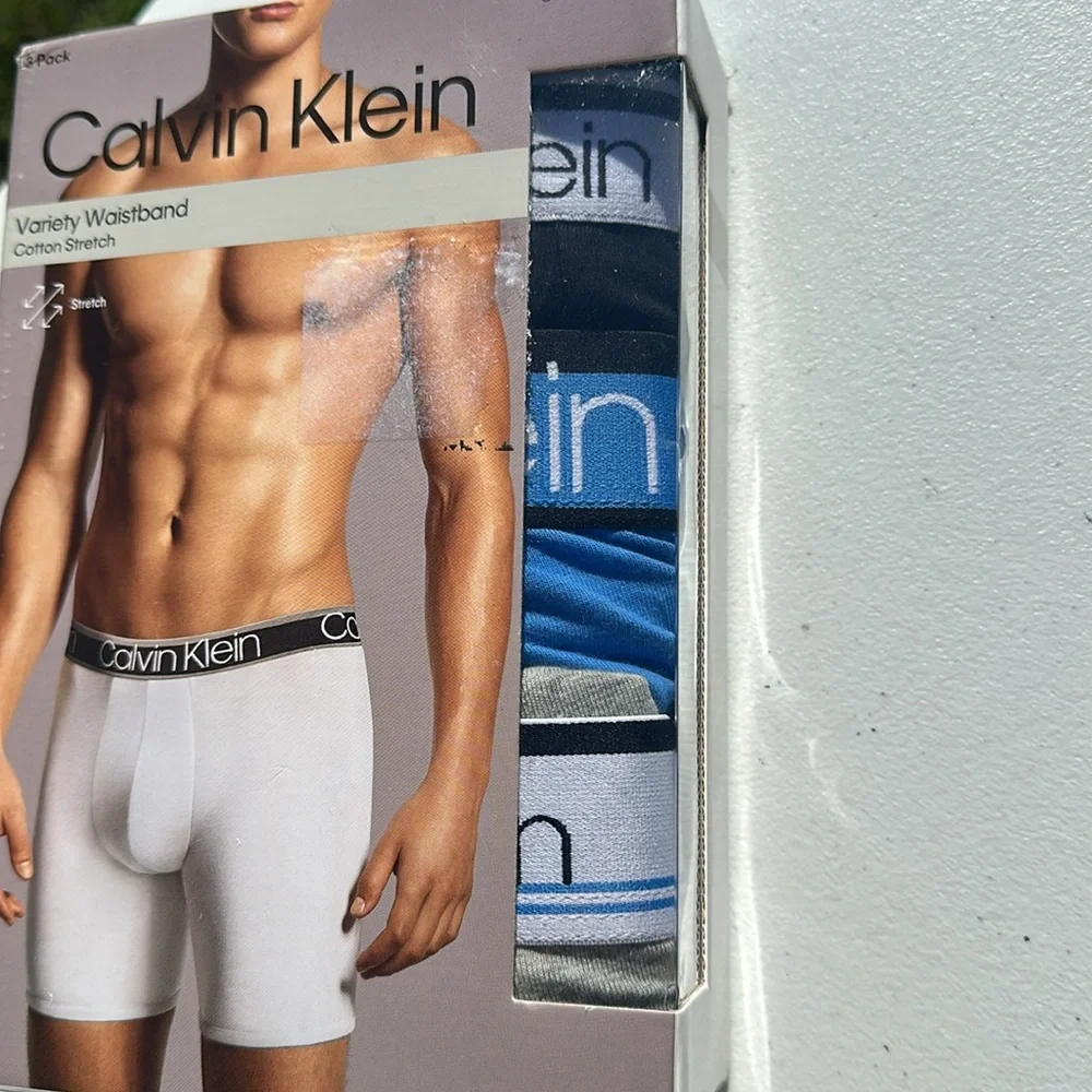 Calvin Klein 3-Pk Stretch Varsity Boxer Brief SM NWT - Picture 5 of 12